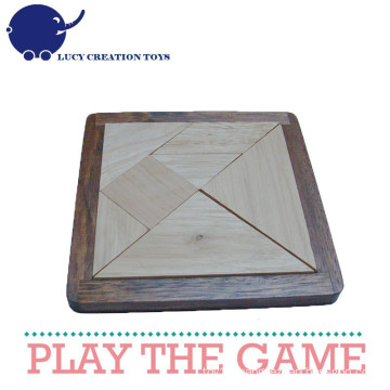 Handmade Wooden Tangram Puzzle for Kids